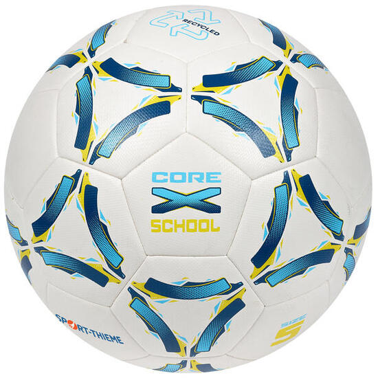 Fußball CoreX School Größe 4 Fußball Unisex Blau-Gelb