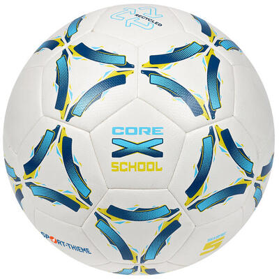 Fußball CoreX School Größe 5 Fußball Unisex Blau-Gelb