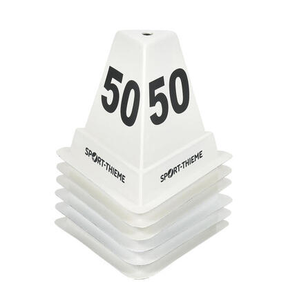 Wurfdistanz-Kästen Diskus-, Hammer- und Speerwurf Ziffern 25, 30, 35, 40, 45