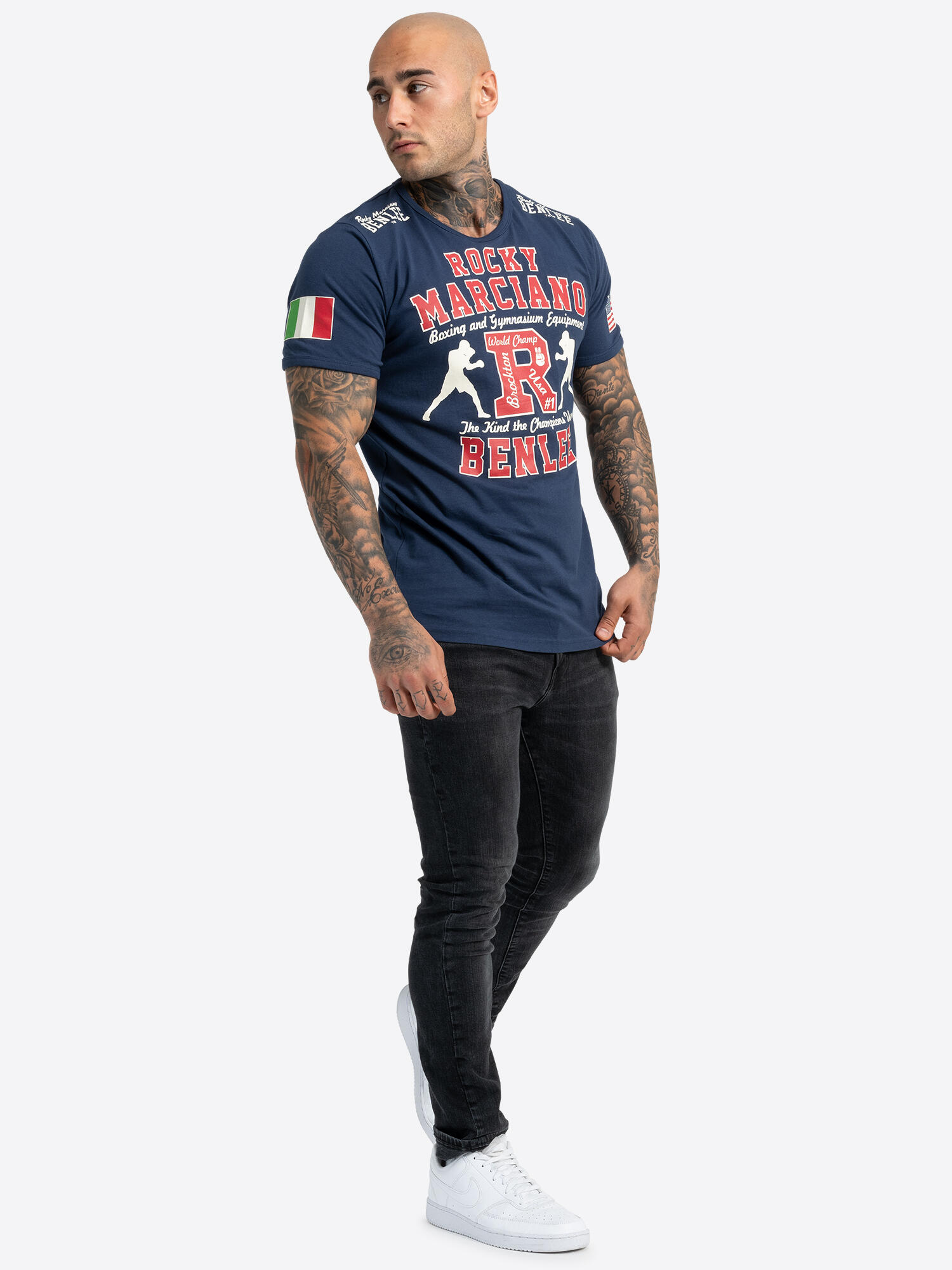 BENLEE Heren-T-shirt slim fit GYMNASIUM 4/7