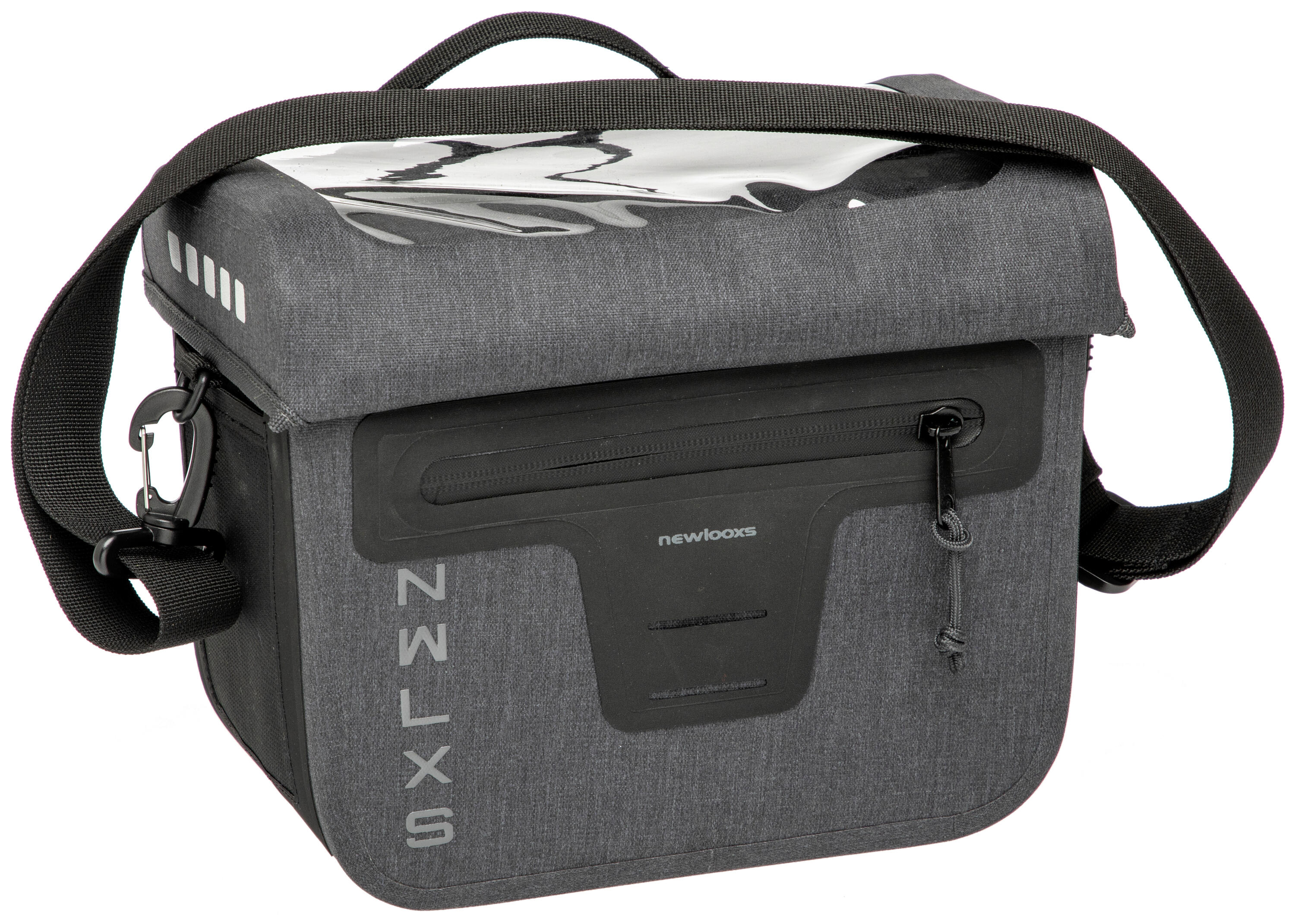 NEW LOOXS Bicicletta - Borsa da manubrio VARO, grigio