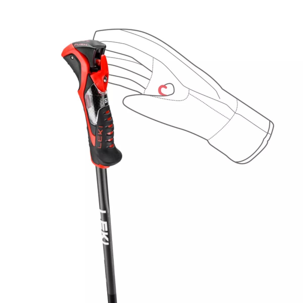 Kijki narciarskie Leki Airfoil 3D Black/Red 2024 4/6