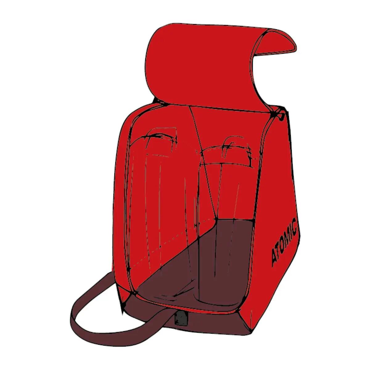 Borsa scarponi - Sci/snowboard - 30 L - Boot Bag 2.0 - Rossa 2/4