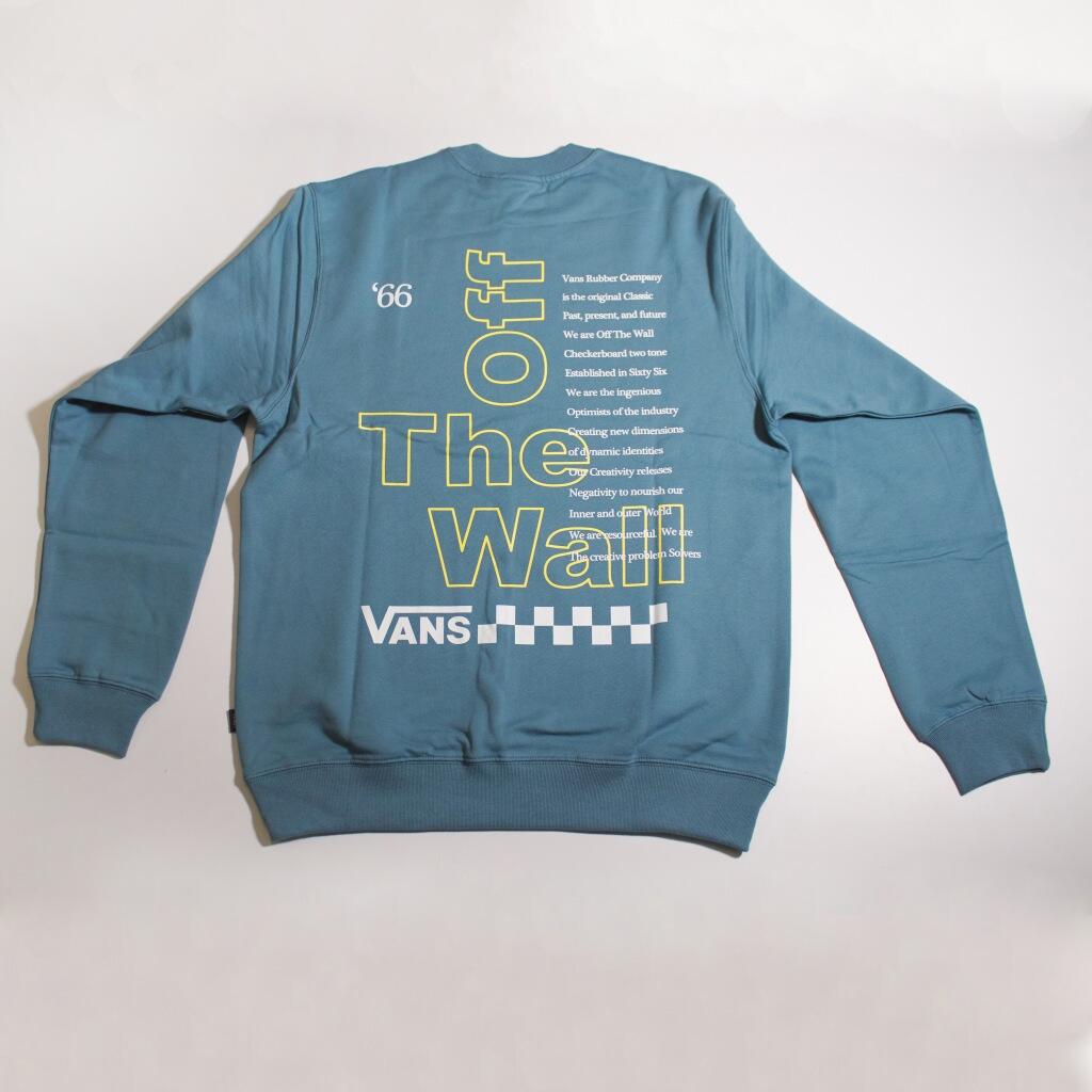 Sweat-shirt Vans Modèle Posted Loose Crew Couleur Bleu 2/5