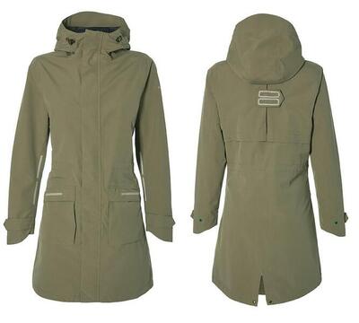 Waterdichte parka voor dames basil mosse