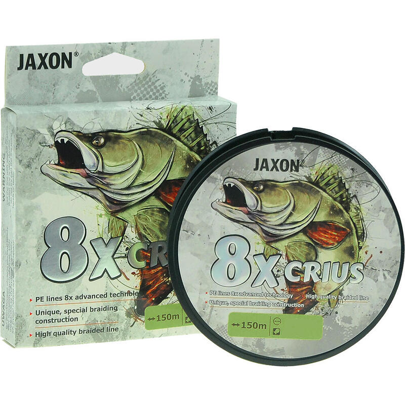Plecionka Jaxon Crius 8X Flash 0,14mm 150m 15kg zielona