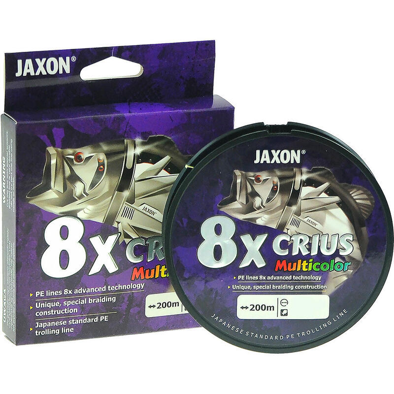 Plecionka Jaxon Crius 8X 0,28mm 200m 33kg Multicolor