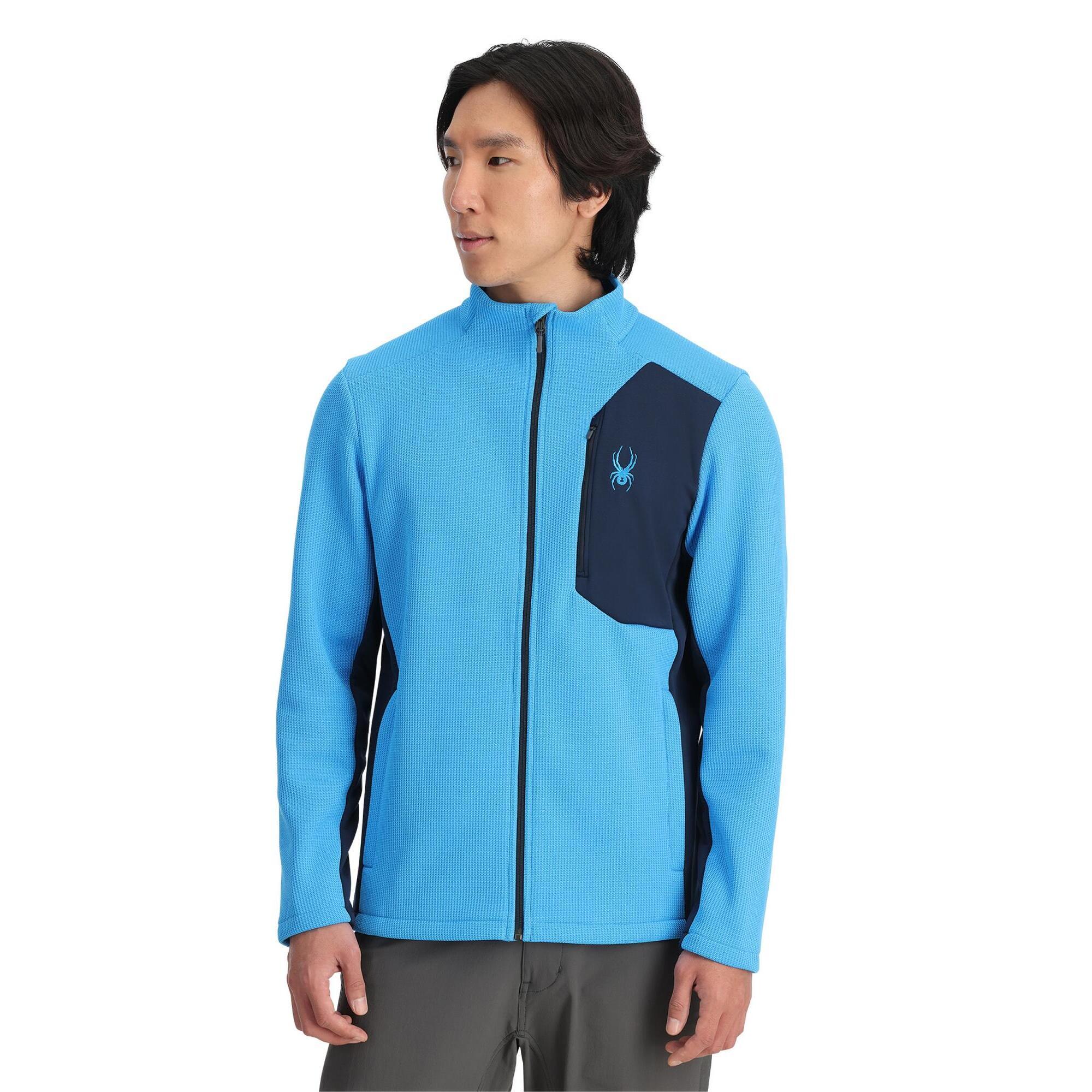 Spyder - Pull Homme Bandit - Sweat Zippé - Bleu - Decathlon