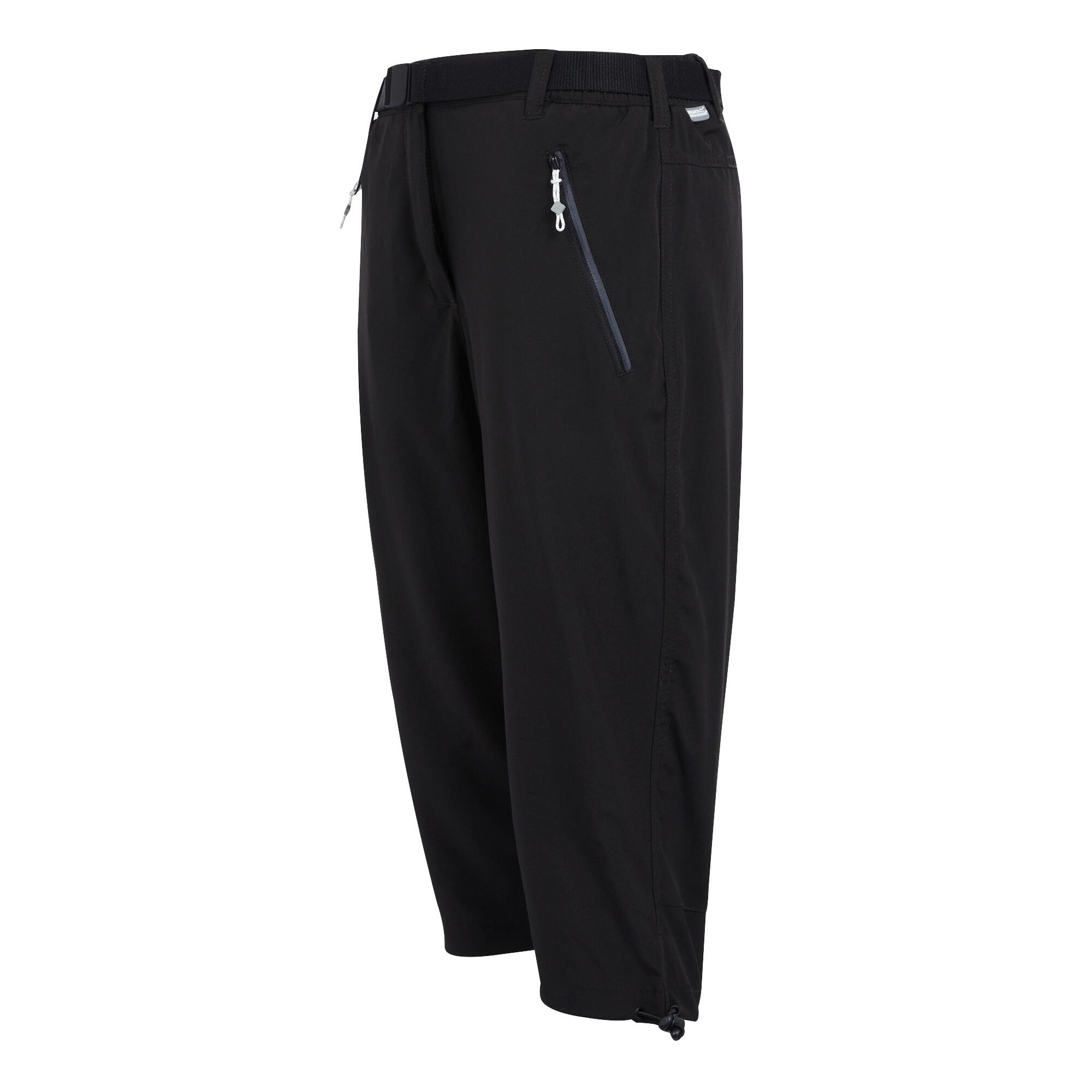 Short Regatta XERT Femme noir extensible séchage rapide 3/5