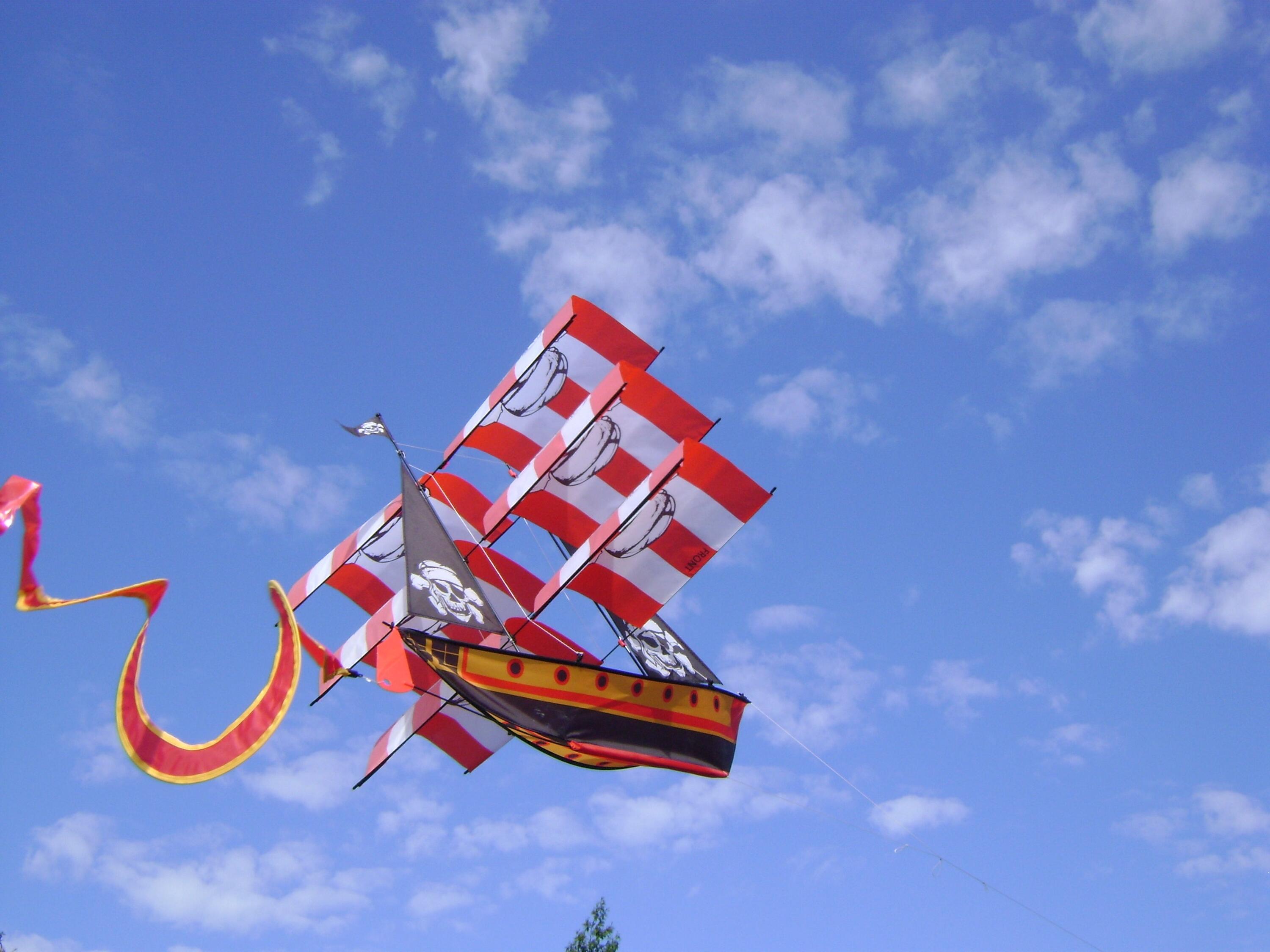 Aquilone per bambini X-Kites 3D Nave pirata 2182061 Nero 170 x 67 cm 2/4