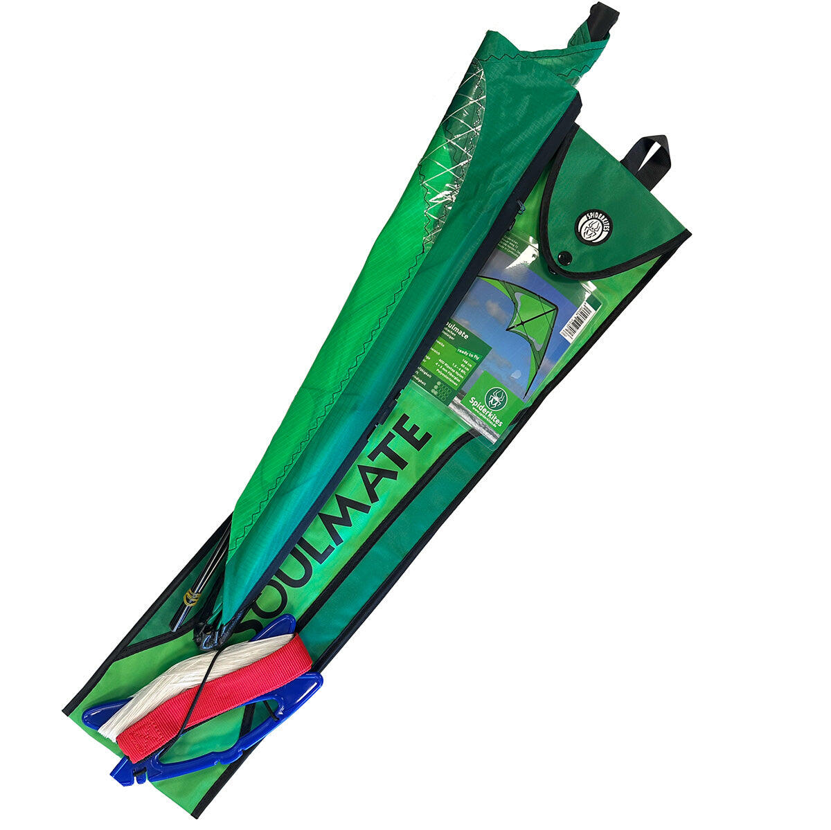Pipa acrobática Spiderkites Soulmate 2 Verde 20067 Verde 60 x 148 cm 3/5