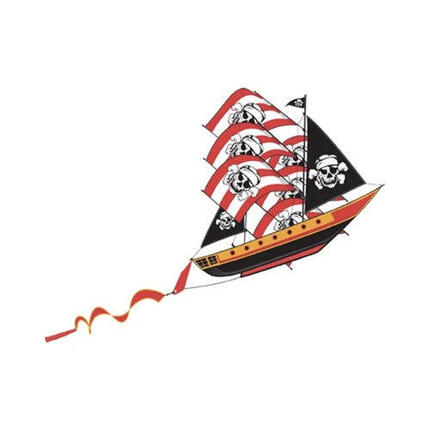 Cerf-volant pour enfants X-Kites 3D Pirate Ship 2182061 Noir 170 x 67 cm