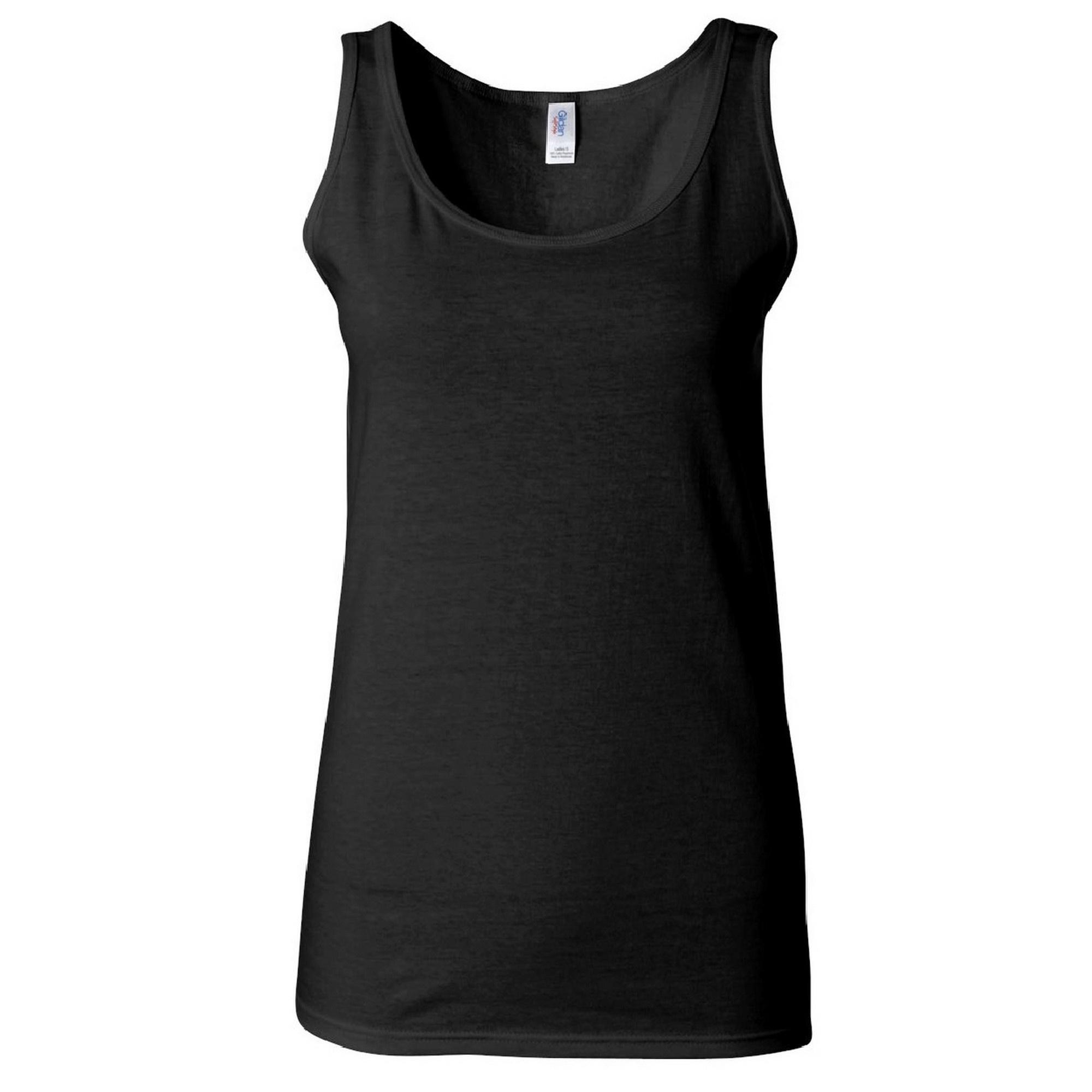 GILDAN Camiseta de tirantes larga para chica Negro