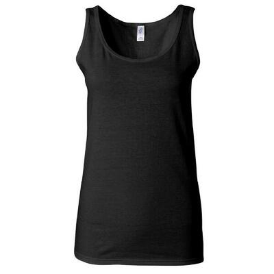 Dames zachte stijl tank top vest (zwart)