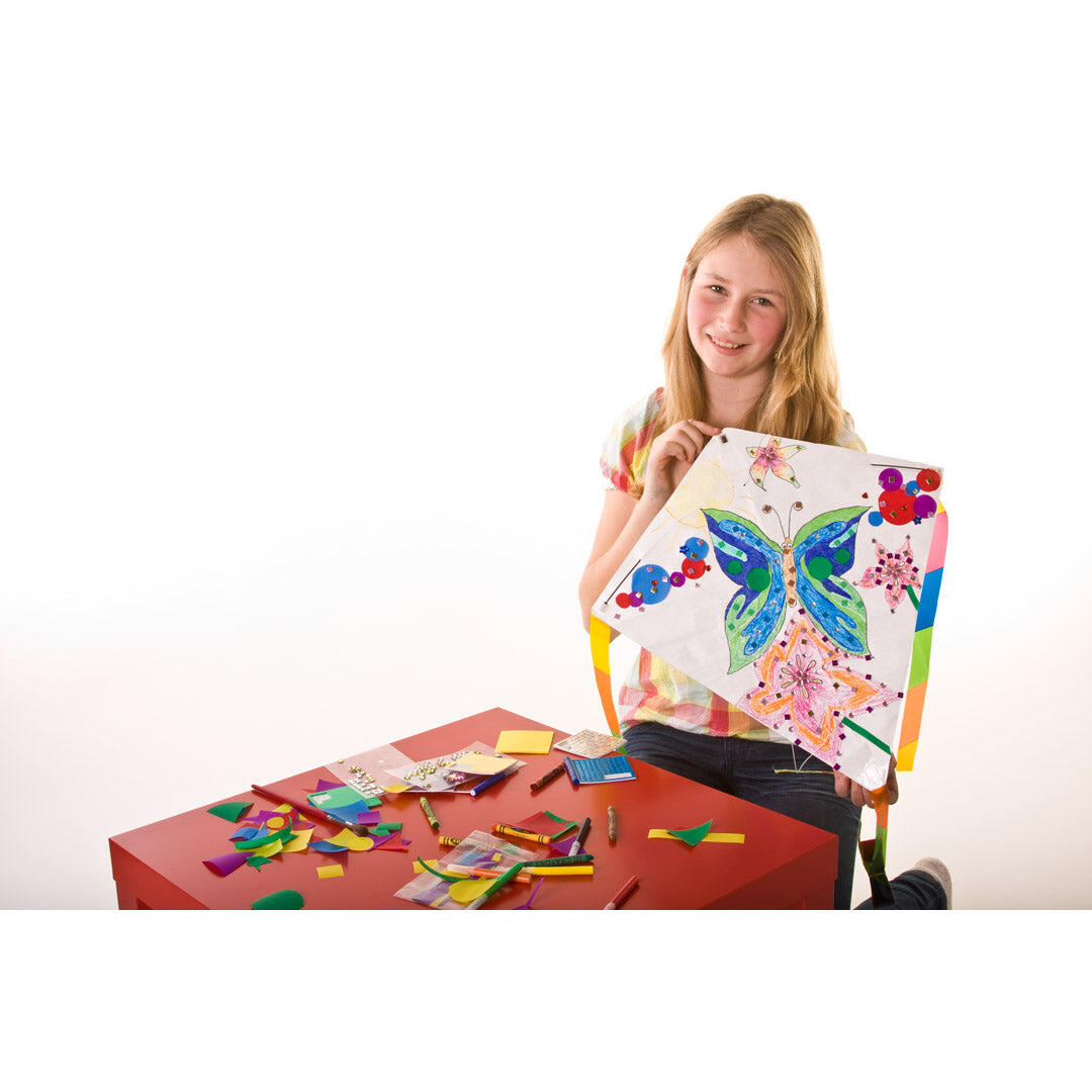 Aquilone per bambini HQ Kids Creation Eddy 100005 Bianco 49 x 49 cm 5/7