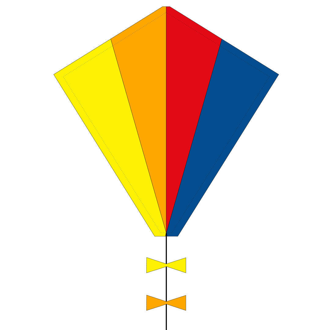 HQ Aquilone per bambini HQ Eddy 50 Spectrum 102100 Rainbow 45 x 50 cm