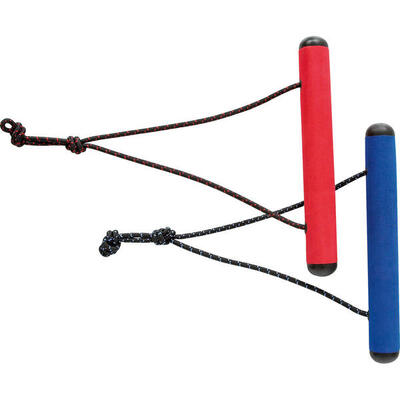 Handgrepen hq dual power handles 120505 blauw - rood 15 cm