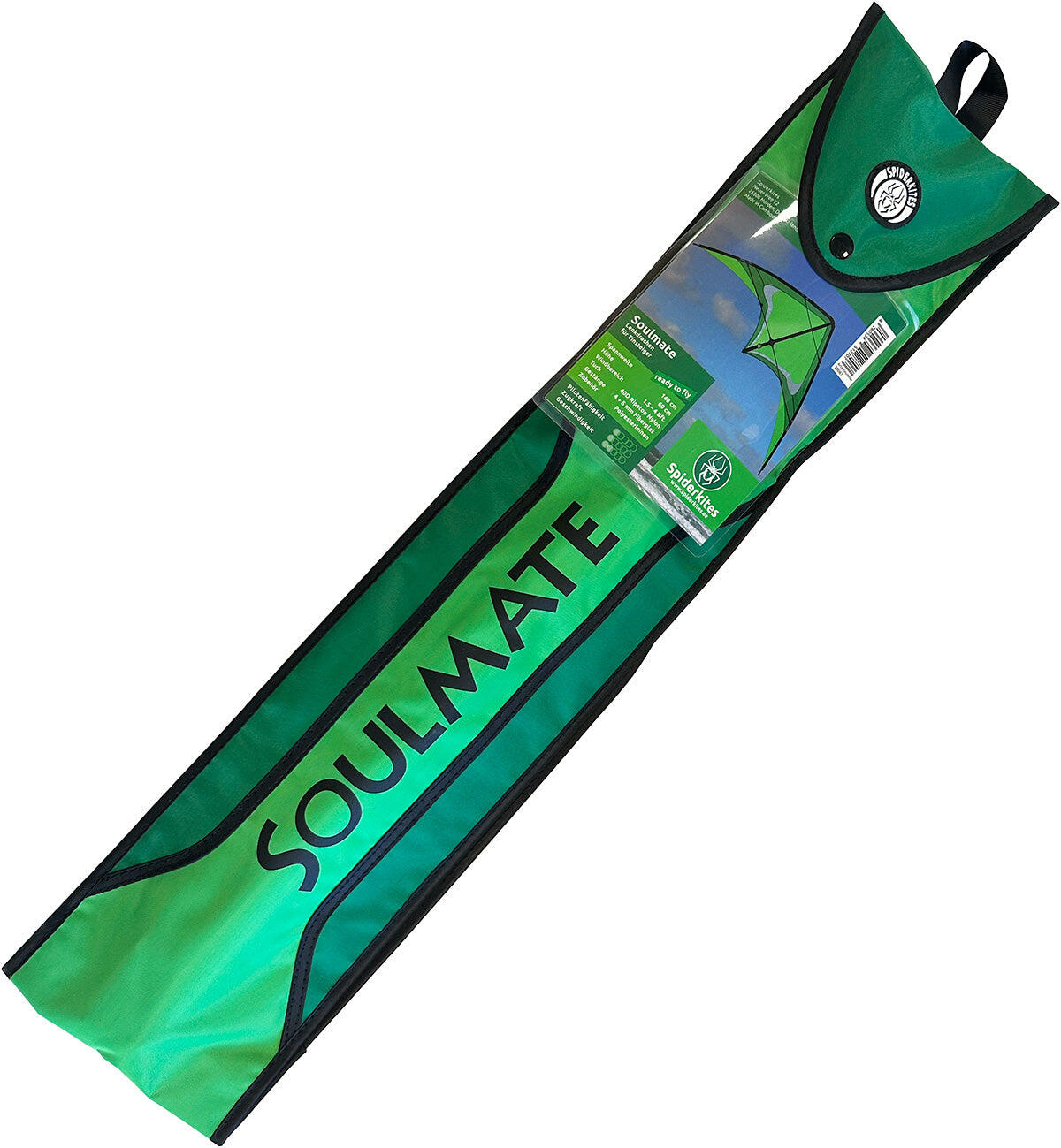 Pipa acrobática Spiderkites Soulmate 2 Verde 20067 Verde 60 x 148 cm 2/5