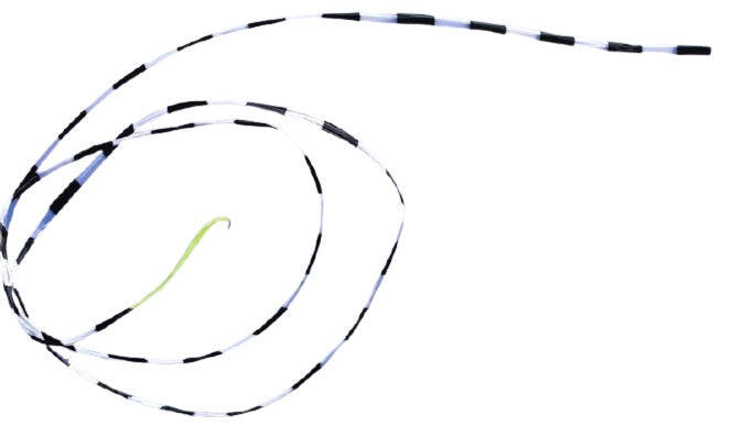 Kite Tail Prism Tube Tail 20 pés preto e branco TT20 Preto 6 m 6/6