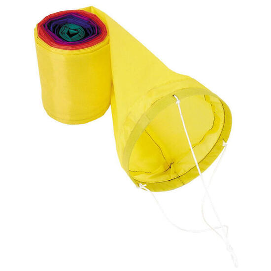 Queue de cerf-volant HQ Tube Tail 10 m 126410 Jaune 5 x 1000 cm