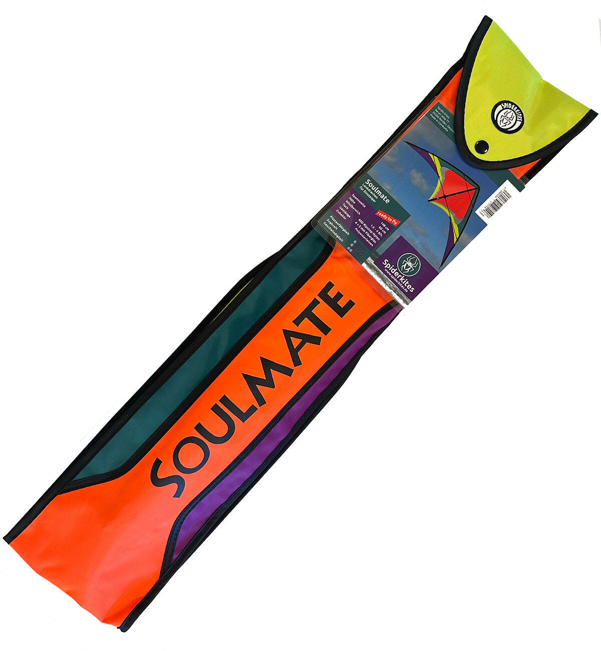 Pipa acrobática Spiderkites Soulmate 2 Neon 20068 Neon 60 x 148 cm 2/5