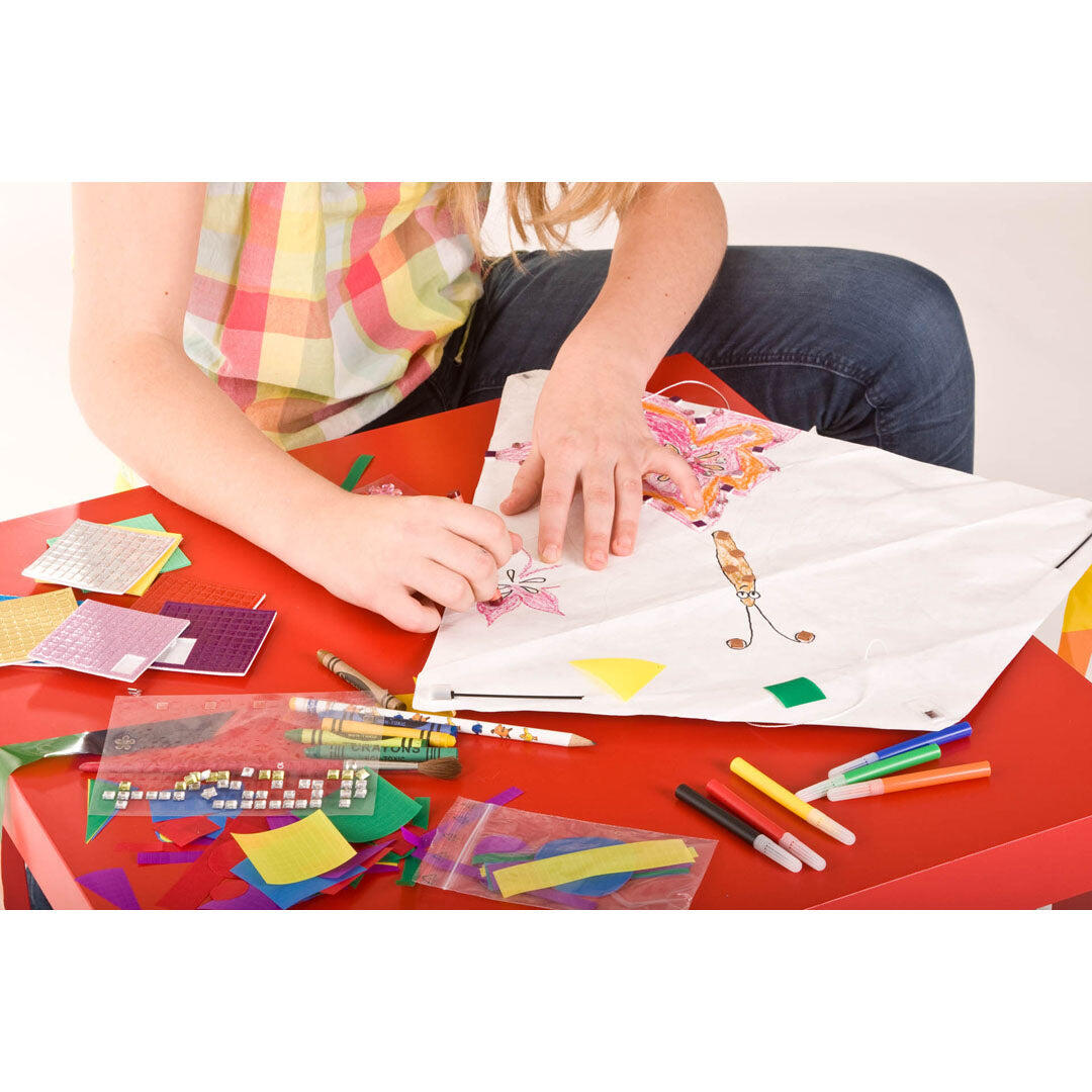 Aquilone per bambini HQ Kids Creation Eddy 100005 Bianco 49 x 49 cm 6/7