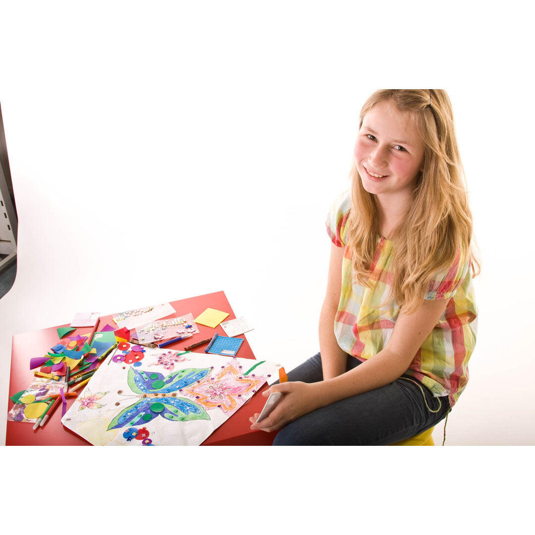Aquilone per bambini HQ Kids Creation Eddy 100005 Bianco 49 x 49 cm 7/7