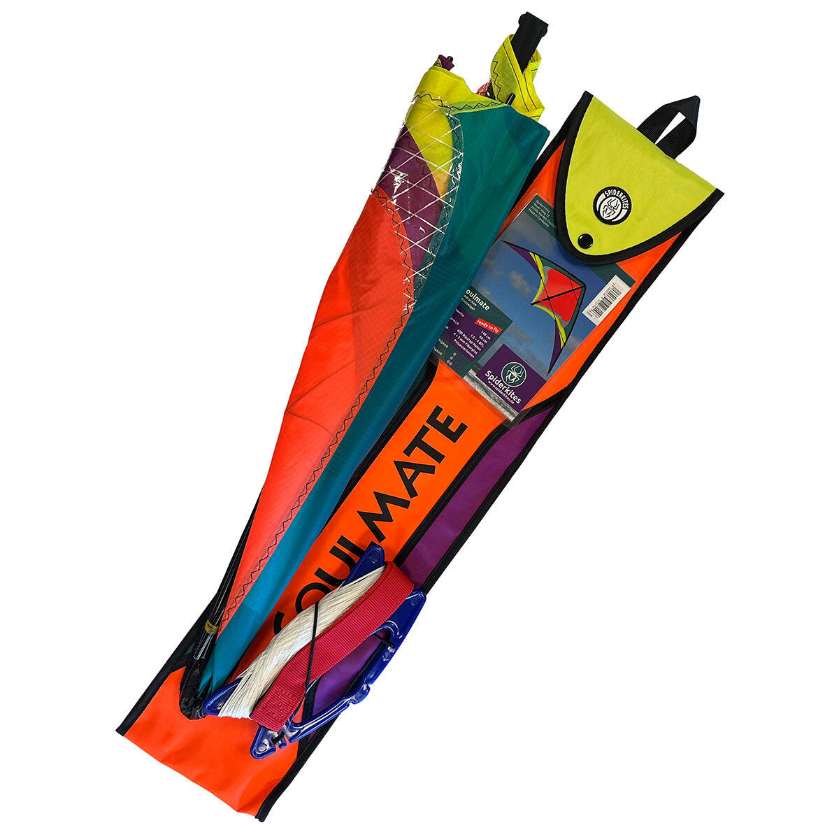 Pipa acrobática Spiderkites Soulmate 2 Neon 20068 Neon 60 x 148 cm 3/5