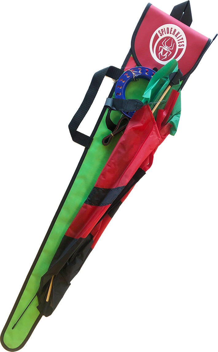 Eenlijnsvlieger Spiderkites Kirk Afghan Fight Dragon Red 130002 Rood 75 x 65 cm 2/5