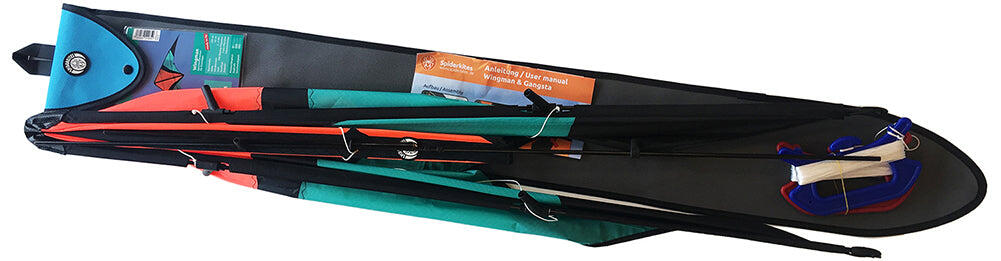 Papagaio atordoante Spiderkites Wingman Orange 20019 Laranja 150 x 63 cm 3/5