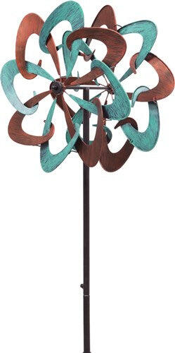Windvanger HQ Metal Wind Spinner: Copper Swirl Duett 110222 Brons 33 x 93 cm 1/5
