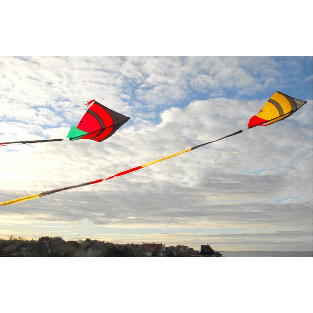 Eenlijnsvlieger Spiderkites Kirk Afghan Fight Dragon Red 130002 Rood 75 x 65 cm 5/5