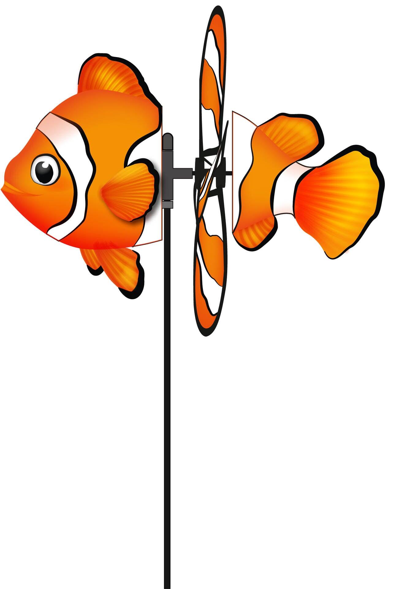 HQ Windcatcher HQ Spin Critter Clownfish 100761 Orange 32 x 61 cm