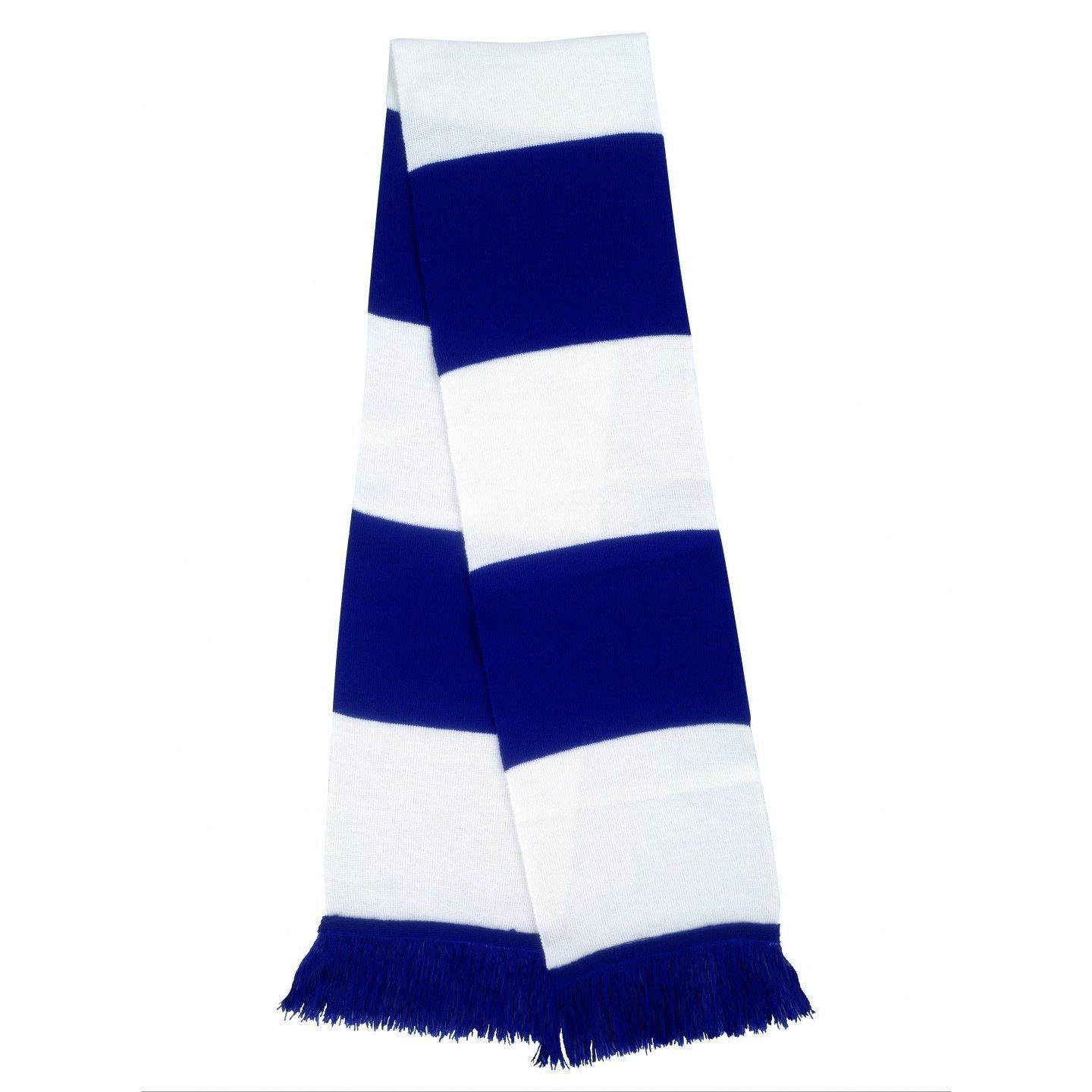 Lenço de Inverno Térmico de Malha Pesada Masculina (Branco/Royal) 2/3