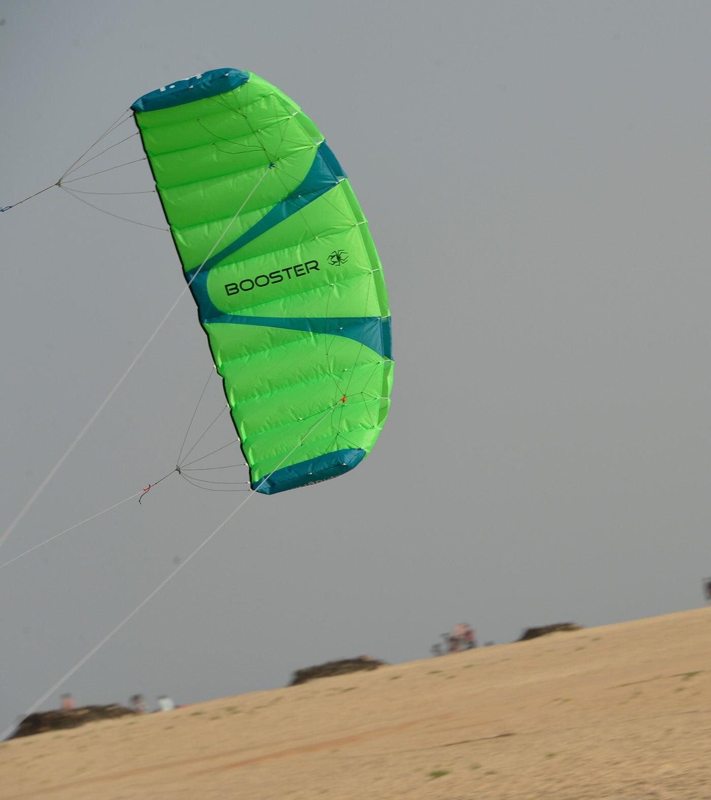 Aquilone Spinkites Booster 1.4 Power Kite 010053-1.4 Verde 218 x 76 cm 3/7