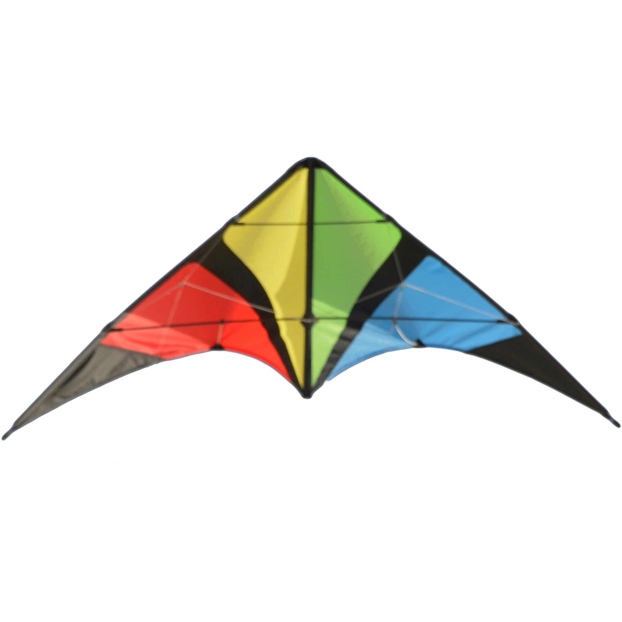 Cerf-volant Spider Rainbow 145x78 Cm – Pilotable, Stable, Vent 1,5-6 Bft – Dès 8 Ans