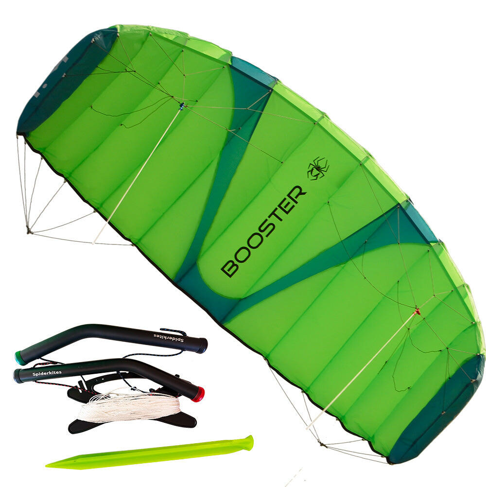Aquilone Spinkites Booster 1.4 Power Kite 010053-1.4 Verde 218 x 76 cm 1/7