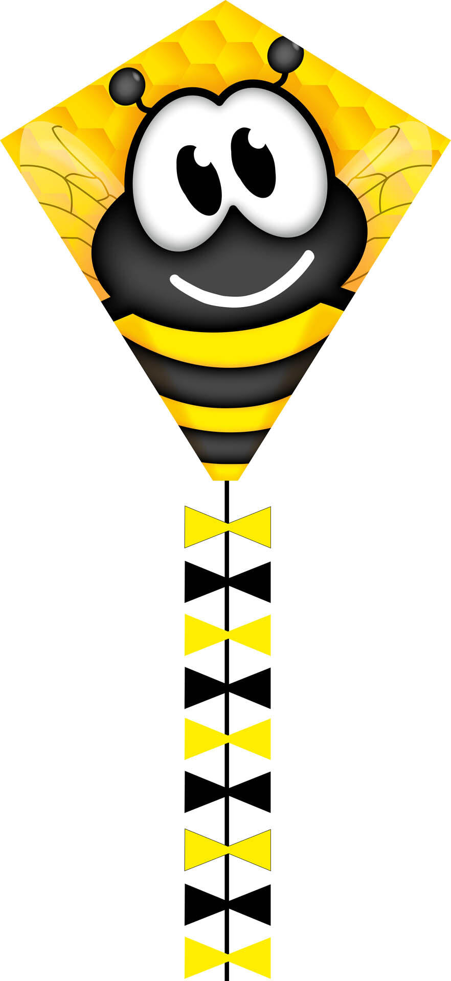 HQ Kindervlieger HQ Eddy 50 Bumble Bee 102109 Geel 45 x 50 cm
