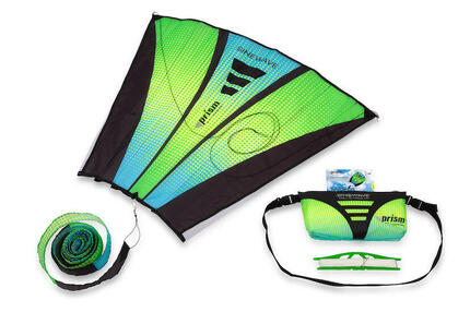 Einleiner Drachen Prism Sinewave Aurora SINA Grün 83 x 68 cm