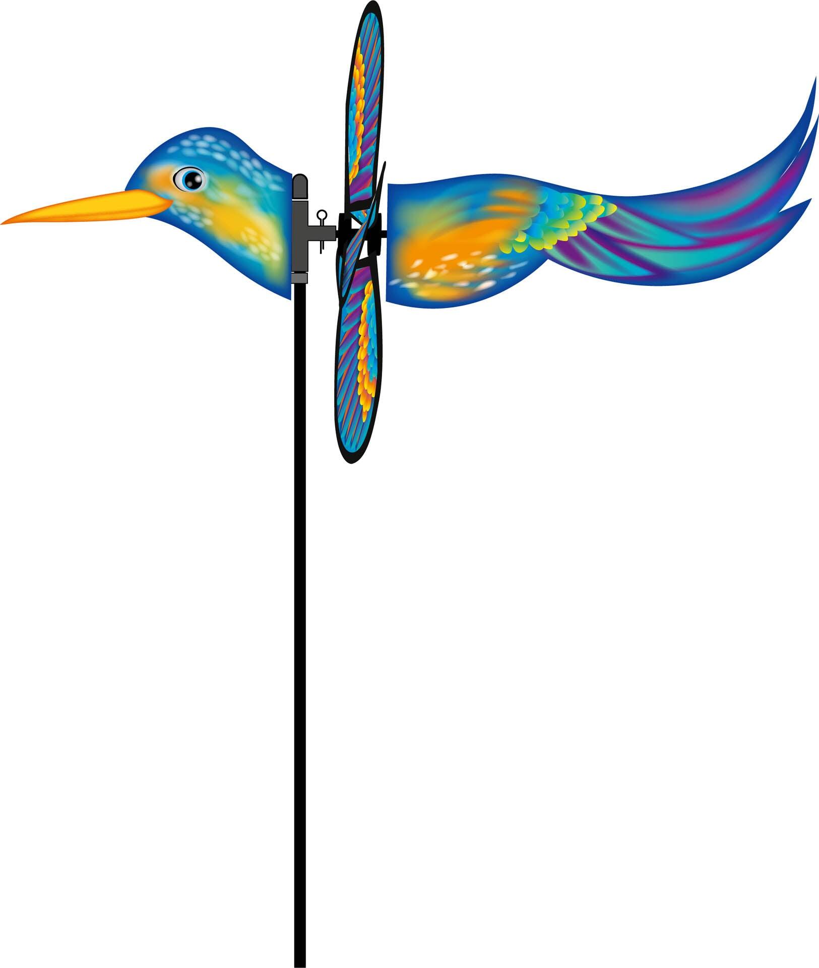HQ Windcatcher HQ Spin Critter Kingfisher 100757 Blue 32 x 61 cm