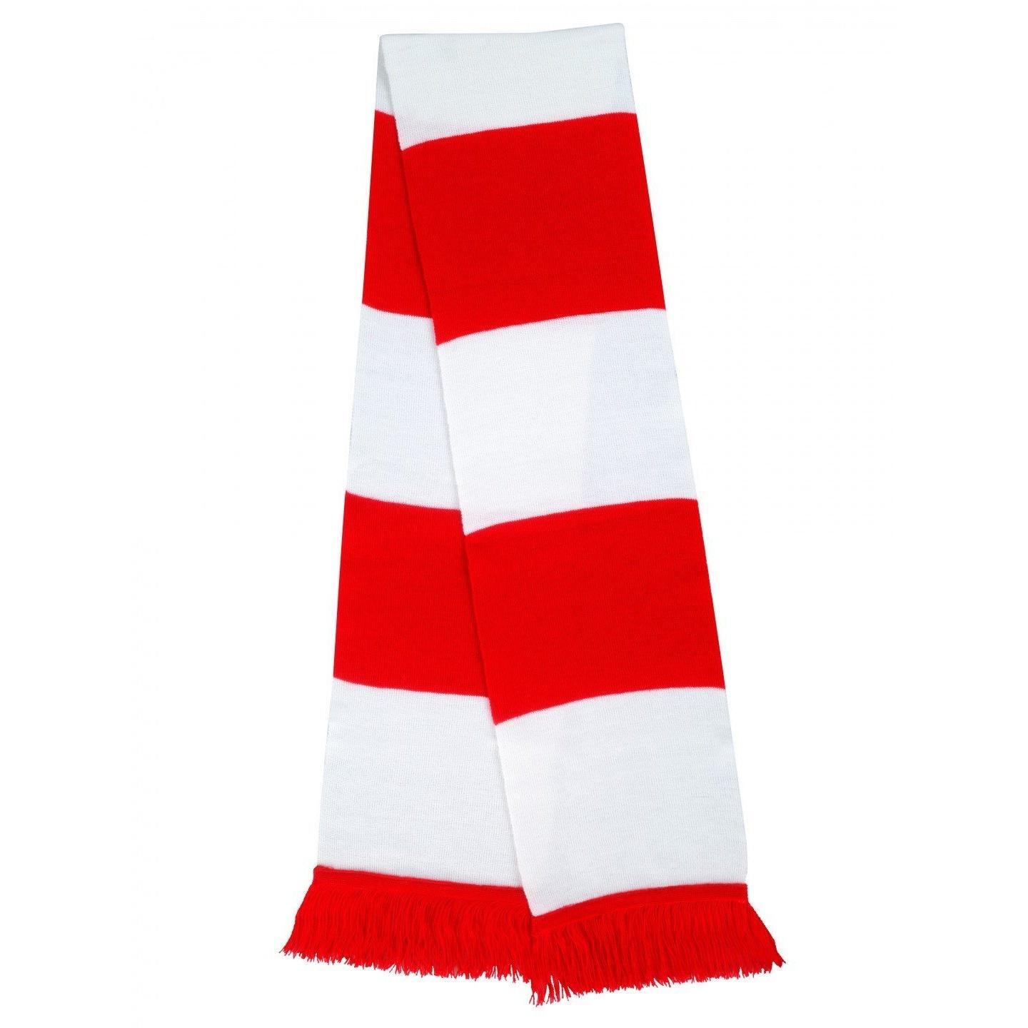 Lenço de Inverno Térmico de Malha Pesada Masculina (Branco/Vermelho) 2/4