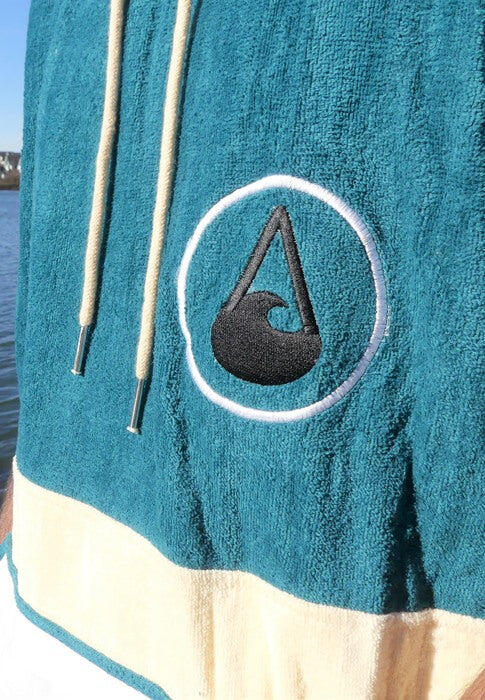 Poncho Wave Hawaii Cotton Velours Poncho Petrol M WH4020 Multikleur 100 x 75 cm 5/7