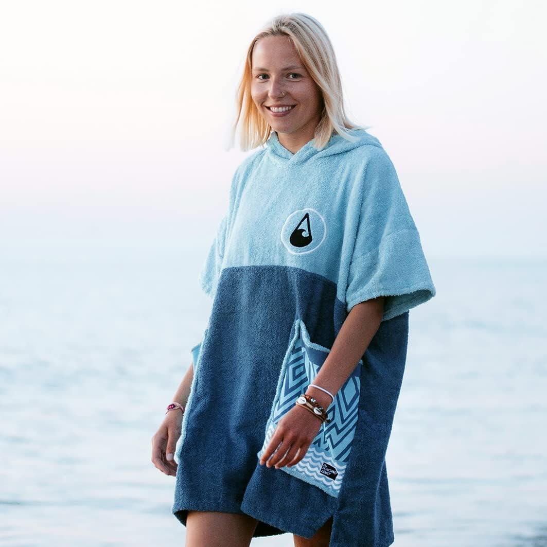 Poncho Wave Hawaii Cotton Velours Poncho Maxi XS WH4086 Mehrfarbig 80 x 70 cm 4/7