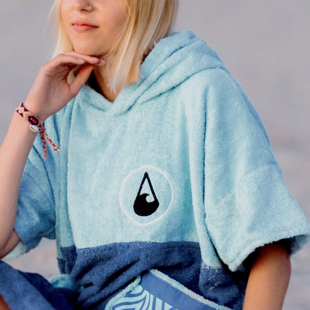 Poncho Wave Hawaii Cotton Velours Poncho Maxi XS WH4086 Mehrfarbig 80 x 70 cm 5/7
