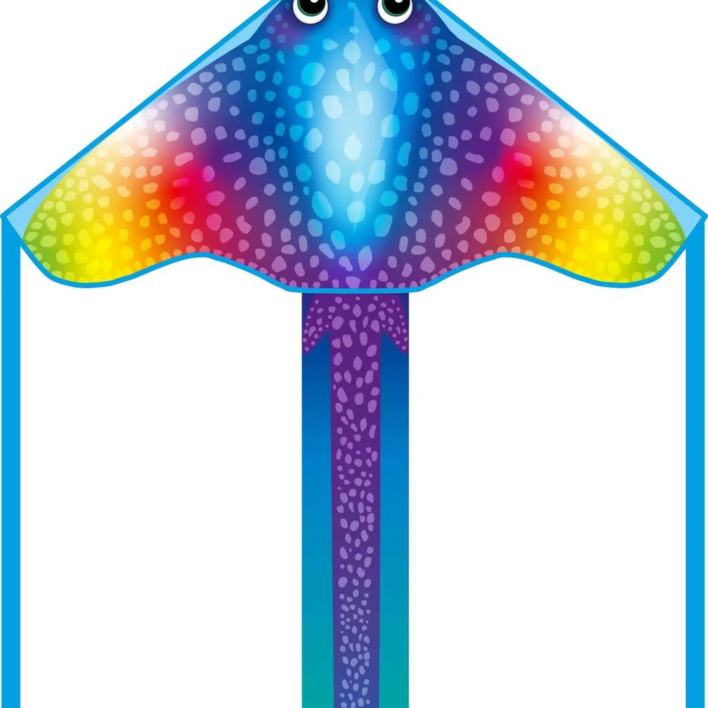 Children's kite HQ Simple Flyer 85 Manta 102141 Multicolor 42 x 85 cm