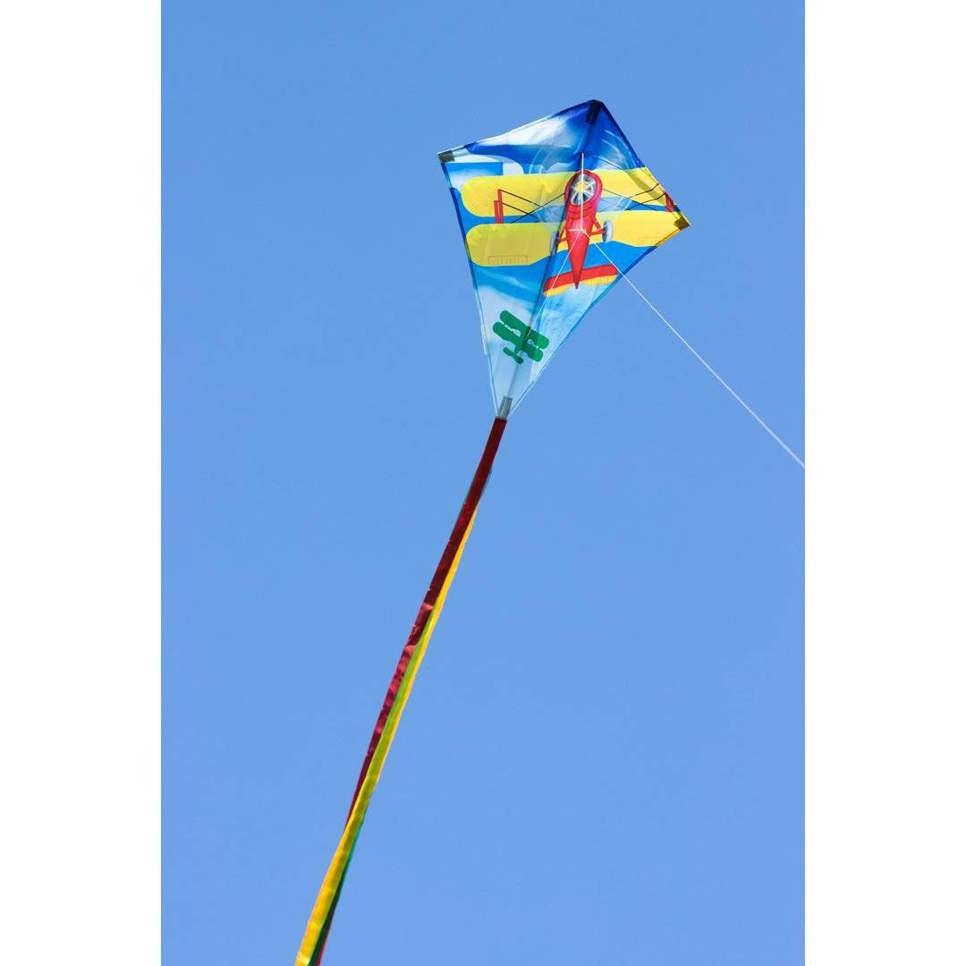Papagaio para crianças HQ Eddy 70 Classic Biplane 102125 Azul 58 x 70 cm 6/6