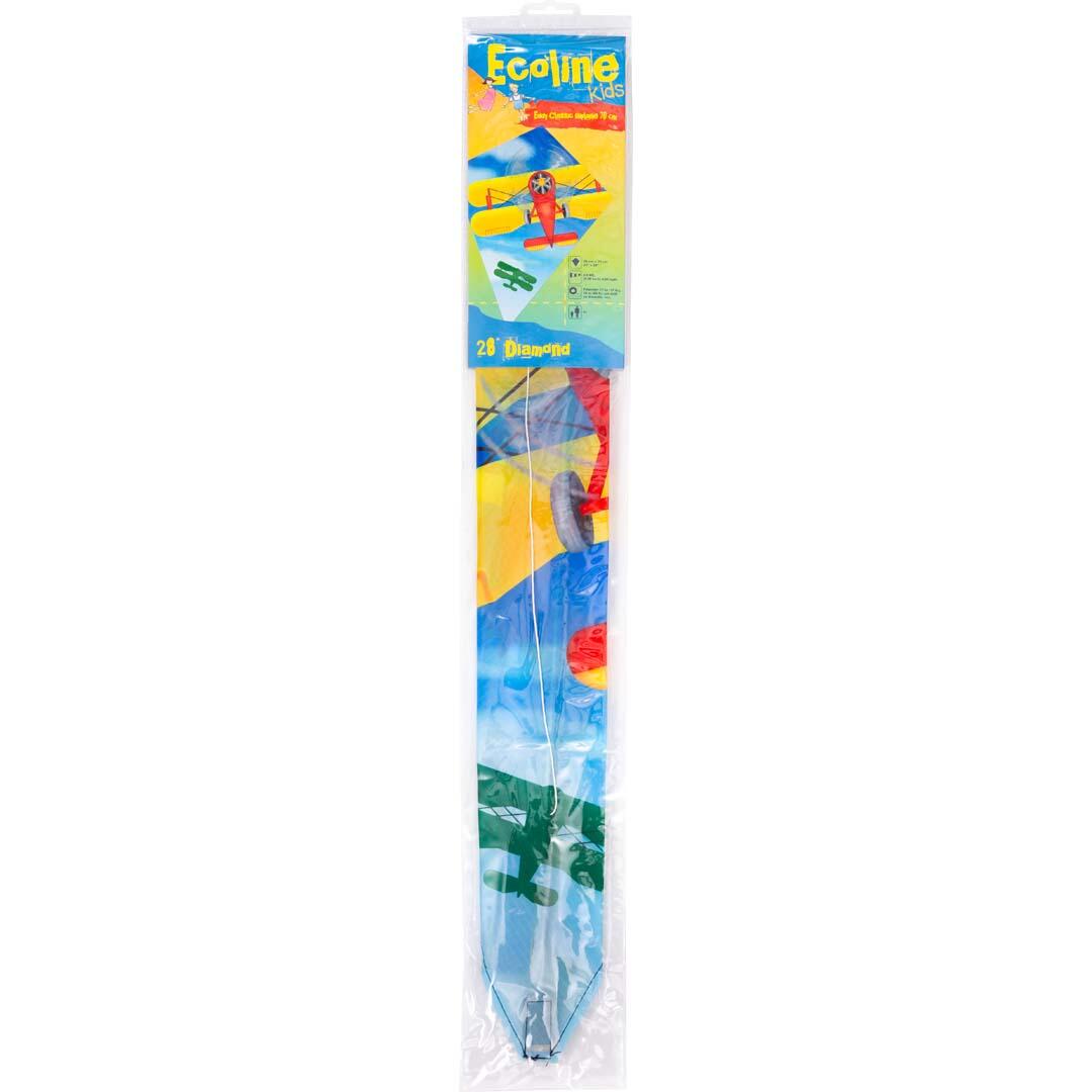 Papagaio para crianças HQ Eddy 70 Classic Biplane 102125 Azul 58 x 70 cm 2/6