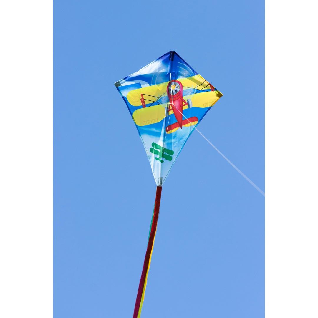Papagaio para crianças HQ Eddy 70 Classic Biplane 102125 Azul 58 x 70 cm 4/6