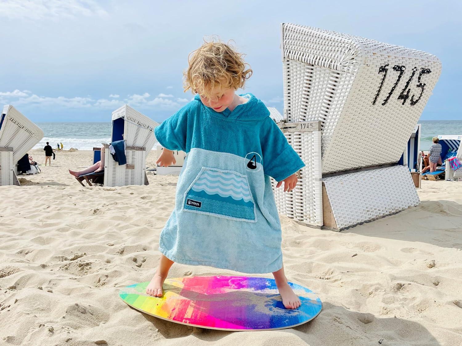 Poncho Wave Hawaii Bamboo Kids-Ponchini Mini XXS WH4007 Multicolore 60 x 55cm 5/7