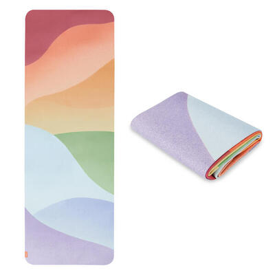 Yogamat opvouwbaar 180 x 61 x 0,15 cm - travel yoga